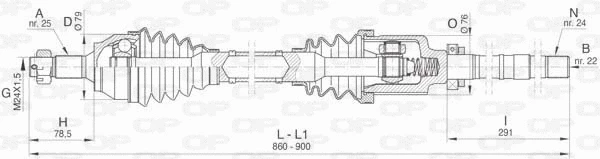 Drive Shaft (DRS6468.00)