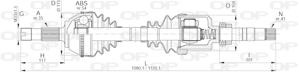 Drive Shaft (DRS6156.00)