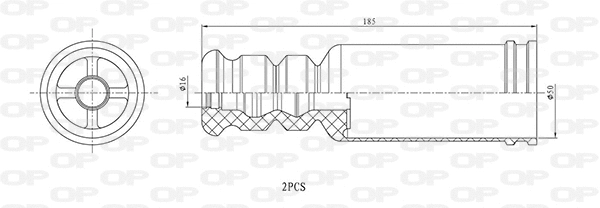 Dust Cover Kit, shock absorber (DCK5102.02)