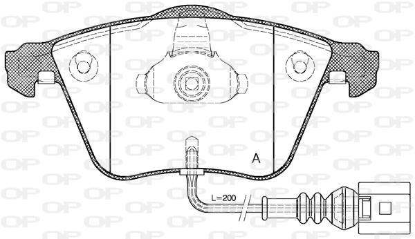 Brake Pad Set, disc brake (BPA0964.41)