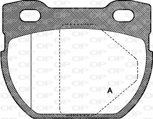 Brake Pad Set, disc brake (BPA0584.00)