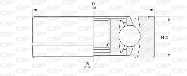 Joint Kit, drive shaft (CVJ5795.20)