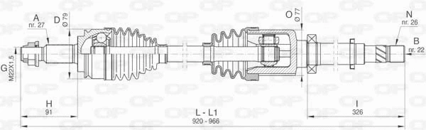 Drive Shaft (DRS6416.00)