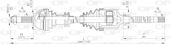 Drive Shaft (DRS6175.00)