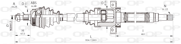 Drive Shaft (DRS6363.00)