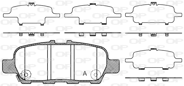 Brake Pad Set, disc brake (BPA0876.41)