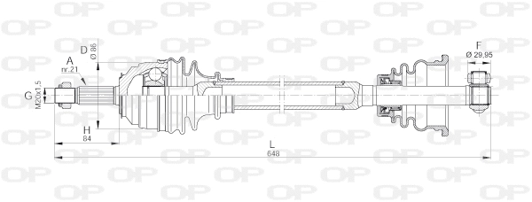 Drive Shaft (DRS6170.00)