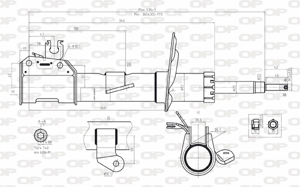 Shock Absorber (SAB8052.31)