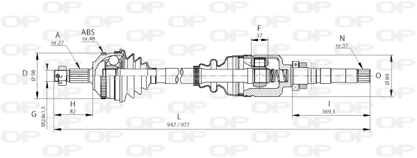 Drive Shaft (DRS6053.00)