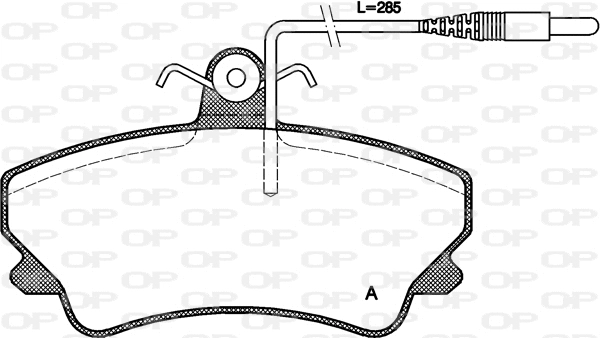 Brake Pad Set, disc brake (BPA0409.12)