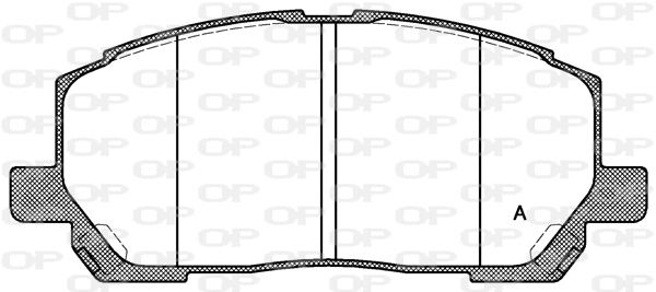 Brake Pad Set, disc brake (BPA0855.00)