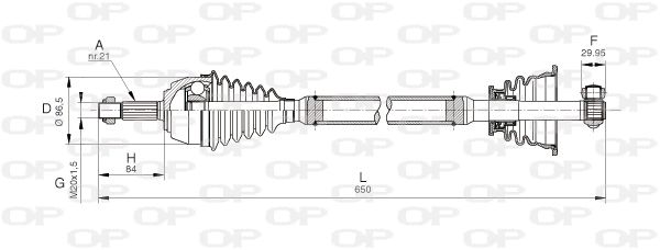 Drive Shaft (DRS6036.00)