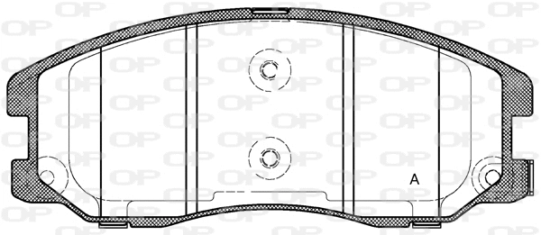 Brake Pad Set, disc brake (BPA1261.12)