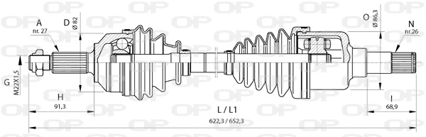 Drive Shaft (DRS6376.00)