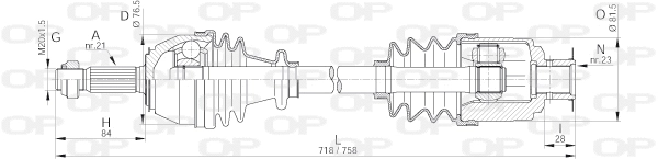 Drive Shaft (DRS6015.00)