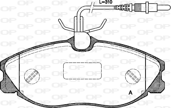 Brake Pad Set, disc brake (BPA0604.04)