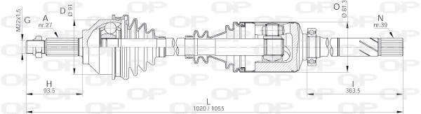Drive Shaft (DRS6230.00)