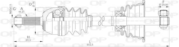 Drive Shaft (DRS6135.00)