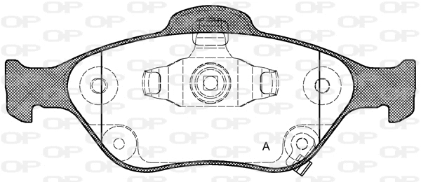 Brake Pad Set, disc brake (BPA0766.12)