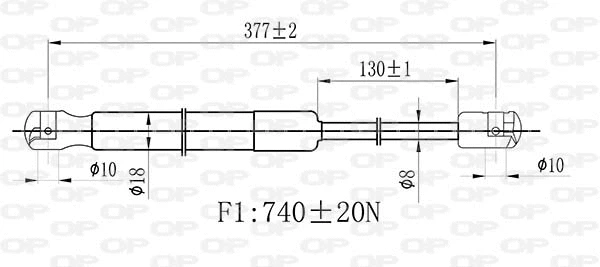 Gas Spring, boot/cargo area