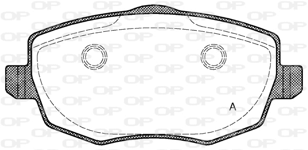 Brake Pad Set, disc brake (BPA1099.00)