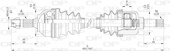 Drive Shaft (DRS6301.00)