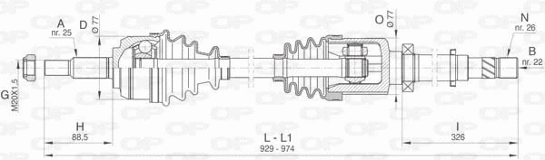 Drive Shaft (DRS6477.00)