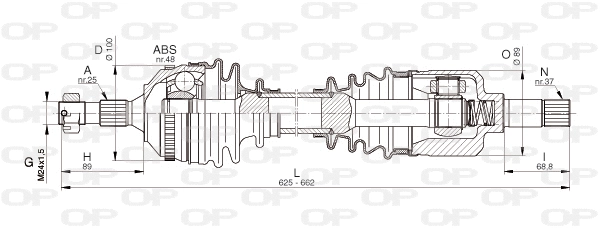 Drive Shaft (DRS6335.00)