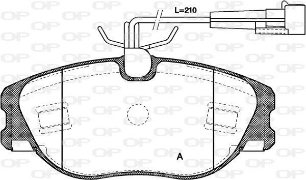 Brake Pad Set, disc brake (BPA0305.72)
