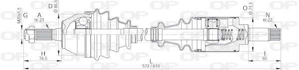 Drive Shaft (DRS6006.00)