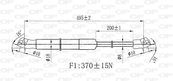 Gas Spring, boot/cargo area