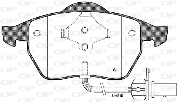 Brake Pad Set, disc brake (BPA0390.11)