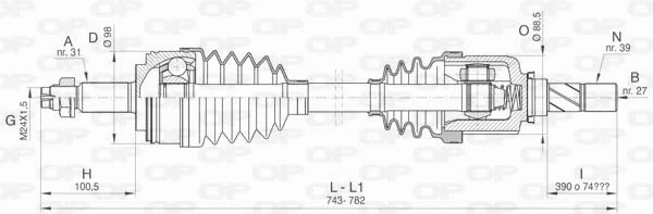 Drive Shaft (DRS6429.00)
