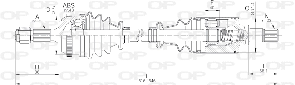 Drive Shaft (DRS6224.00)