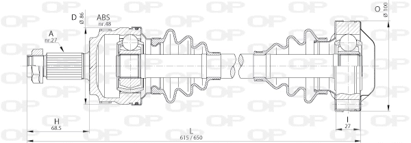 Drive Shaft (DRS6216.00)