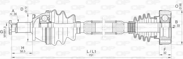 Drive Shaft (DRS6420.00)