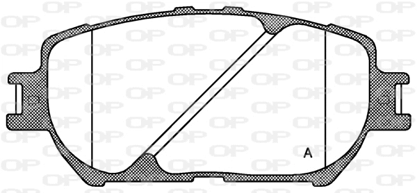 Brake Pad Set, disc brake (BPA0884.00)