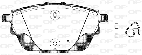 Brake Pad Set, disc brake (BPA1557.00)
