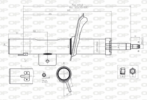 Shock Absorber (SAB8165.31)