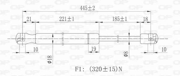 Gas Spring, boot/cargo area