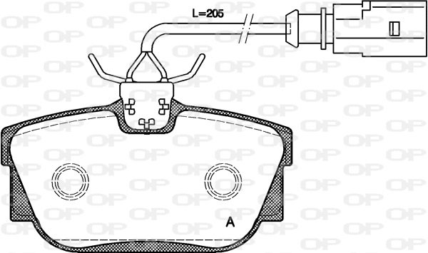 Brake Pad Set, disc brake (BPA0767.01)
