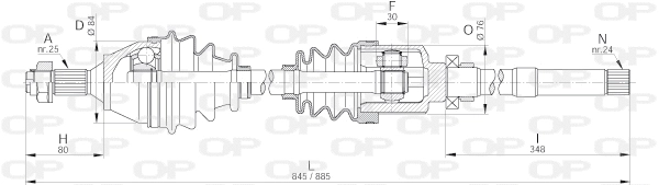 Drive Shaft (DRS6195.00)