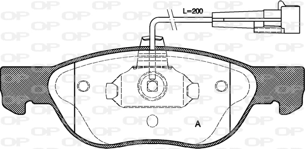 Brake Pad Set, disc brake (BPA0587.12)