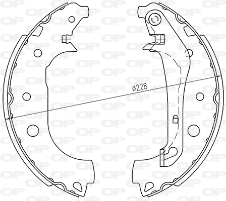 Brake Shoe Set (BSA2262.00)