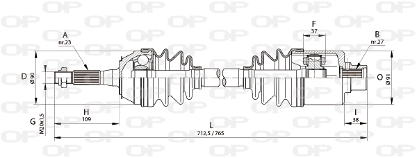 Drive Shaft (DRS6148.00)