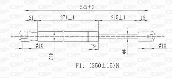 Gas Spring, boot/cargo area