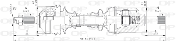 Drive Shaft (DRS6123.00)