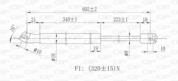 Gas Spring, boot/cargo area
