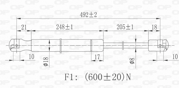 Gas Spring, boot/cargo area