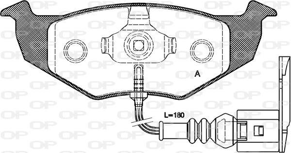 Brake Pad Set, disc brake (BPA0609.11)